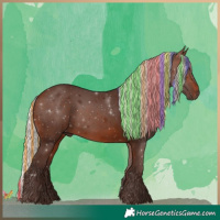 Horse Color:Painted Silver Brown 