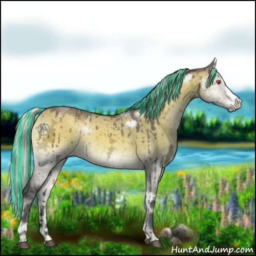 Horse Color:Painted Silver Brown Chinchilla Ice Onyx Brindle 