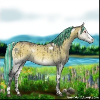Horse Color:Painted Silver Brown Chinchilla Ice Onyx Brindle 