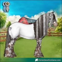 Horse Color:Liver Red Roan Near Fewspot Rabicano