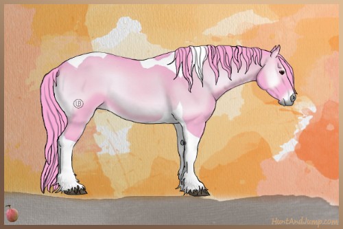 Horse Color:Watercolor Blue Onyx Chinchilla Tobiano 
