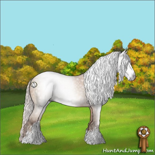 Horse Color:Gray Silver Classic Champagne Sabino 