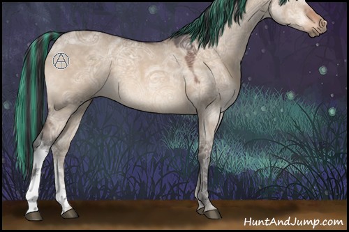Horse Color:Painted Brown Ice Dun