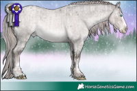 Horse Color:Platinum Buckskin Pearl Splash Tobiano  and Platinum Chocolate Palomino Roan Dun Splash 