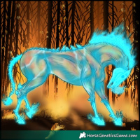 Horse Color:Nacre Thunderstruck Palomino Roan 