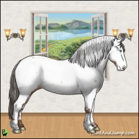 Horse Color:Sable Champagne Fewspot 
