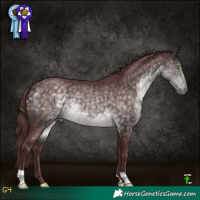 Horse Color:Platinum Chocolate Buckskin 