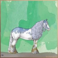 Horse Color:White Spotted Silver Smoky Creme Chinchilla Splash 