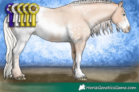 Horse Color:White Spotted Chocolate Silver Sable Champagne Roan Pearl Frame 