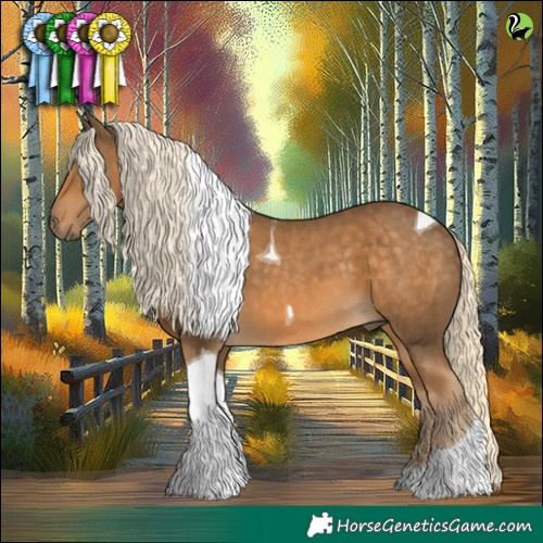 Horse Color:Chocolate Palomino Tobiano 