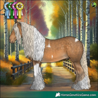 Horse Color:Chocolate Palomino Tobiano