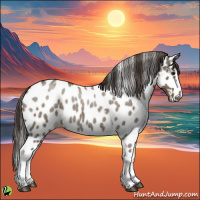 Horse Color:White Spotted Smoky Grullo Roan Appaloosa