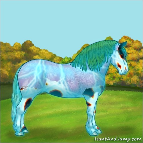 Horse Color:Thunderstruck Watercolor Buckskin Ice Dun Splash 
