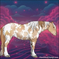 Horse Color:White Spotted Chestnut Pearl 