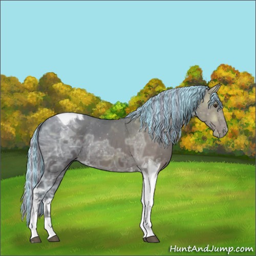 Horse Color:Painted Silver Brown Ice Tobiano 
