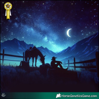 Horse Color:Platinum Grullo  and Platinum Classic Champagne Dun 