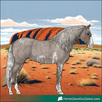 Horse Color:Silver Blue Roan Splash Tobiano  and Silver Blue Roan Splash Tobiano 
