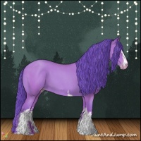 Horse Color:Watercolor White Spotted Classic Champagne Roan