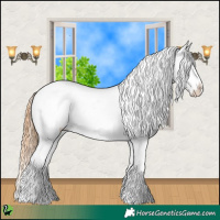 Horse Color:Classic Cream Champagne Dun Snowcap