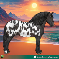 Horse Color:Brown Appaloosa