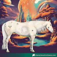 Horse Color:Silver Buckskin Pearl 