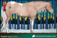 Horse Color:Silver Sable Champagne Roan Tobiano 