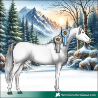 Horse Color:Brown Sabino