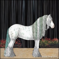 Horse Color:Watercolor Sable Champagne Pearl Tobiano Appaloosa 