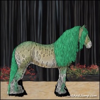 Horse Color:Watercolor Brown Ice Onyx Appaloosa 