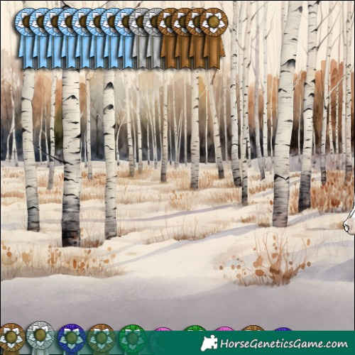Horse Color:Bay Mushroom Snowflake Varnish
