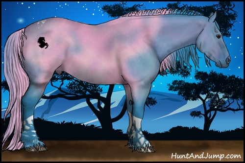 Horse Color:Watercolor Brown Dun Tobiano 