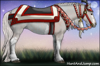 Horse Color:Watercolor White Spotted Silver Black 