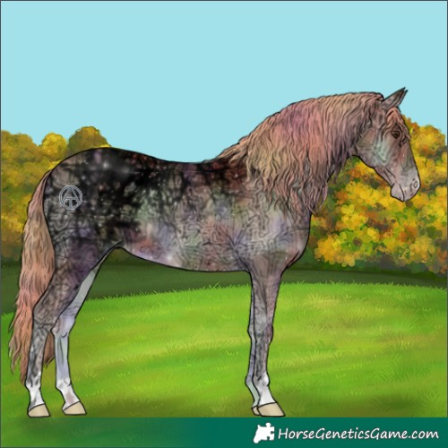 Horse Color:Nacre Gold Champagne Ice Onyx 