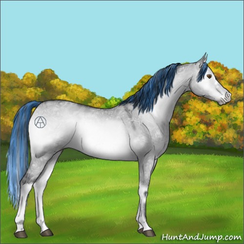 Horse Color:Painted Brown Chinchilla Ice Onyx 