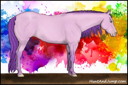 Horse Color:Watercolor Amber Cream Champagne Roan