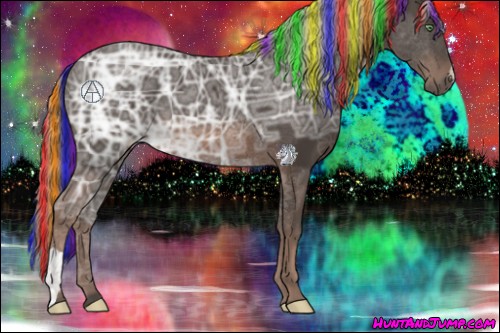 Horse Color:Painted Liver Chestnut Ice Mushroom 