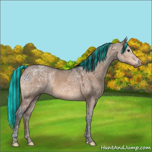 Horse Color:Painted Brown Ice Dun