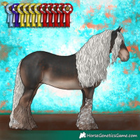 Horse Color:Liver Chestnut Mushroom Tobiano 