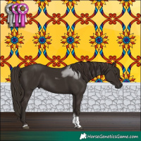 Horse Color:Liver Chestnut Tobiano 