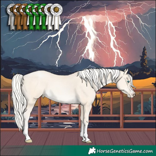 Horse Color:Palomino Pearl Mushroom 
