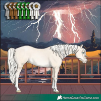 Horse Color:Palomino Pearl Mushroom 