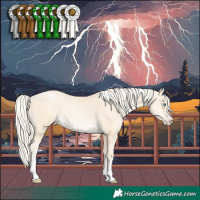 Horse Color:Palomino Pearl Mushroom 