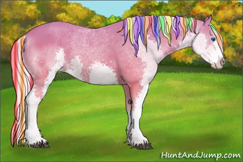 Horse Color:Painted Palomino Sabino Splash
