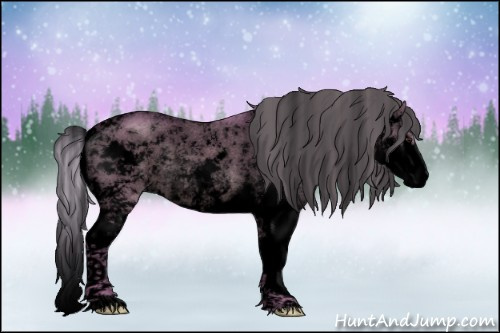 Horse Color:Void Watercolor Silver Brown Dun Sabino Appaloosa 