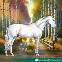 Horse Color:Gray Nacre Chocolate Silver Brown Roan Splash Tobiano 