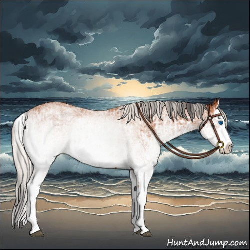 Horse Color:White Spotted Bay Splash  and White Spotted Silver Bay Splash 