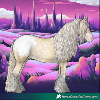 Horse Color:Chestnut Snowdrop Mushroom Tobiano Snowcap