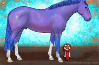 Horse Color:Watercolor Bay Roan 