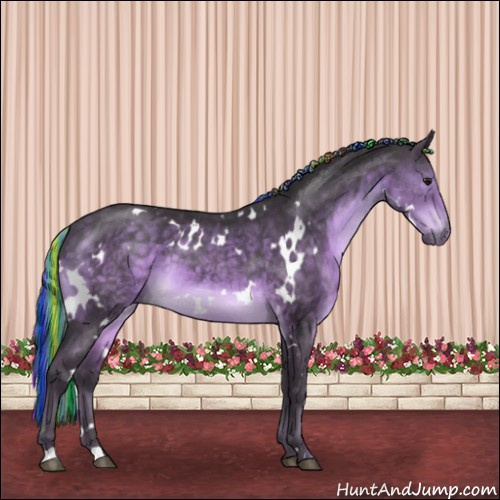 Horse Color:Platinum Painted White Spotted Silver Buckskin 