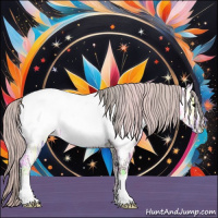 Horse Color:Silver Black Ice Near Fewspot 